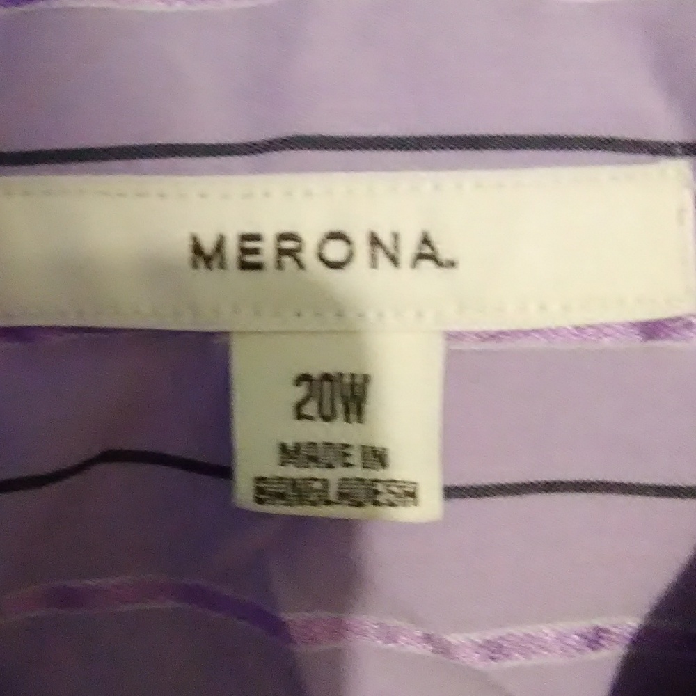 SALE Merona Button Down Shirt. Size 20W - Picture 5 of 5
